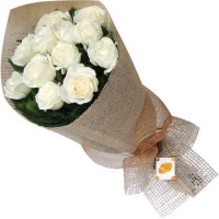 Rosas Brancas | Bouquet com 12 Rosas